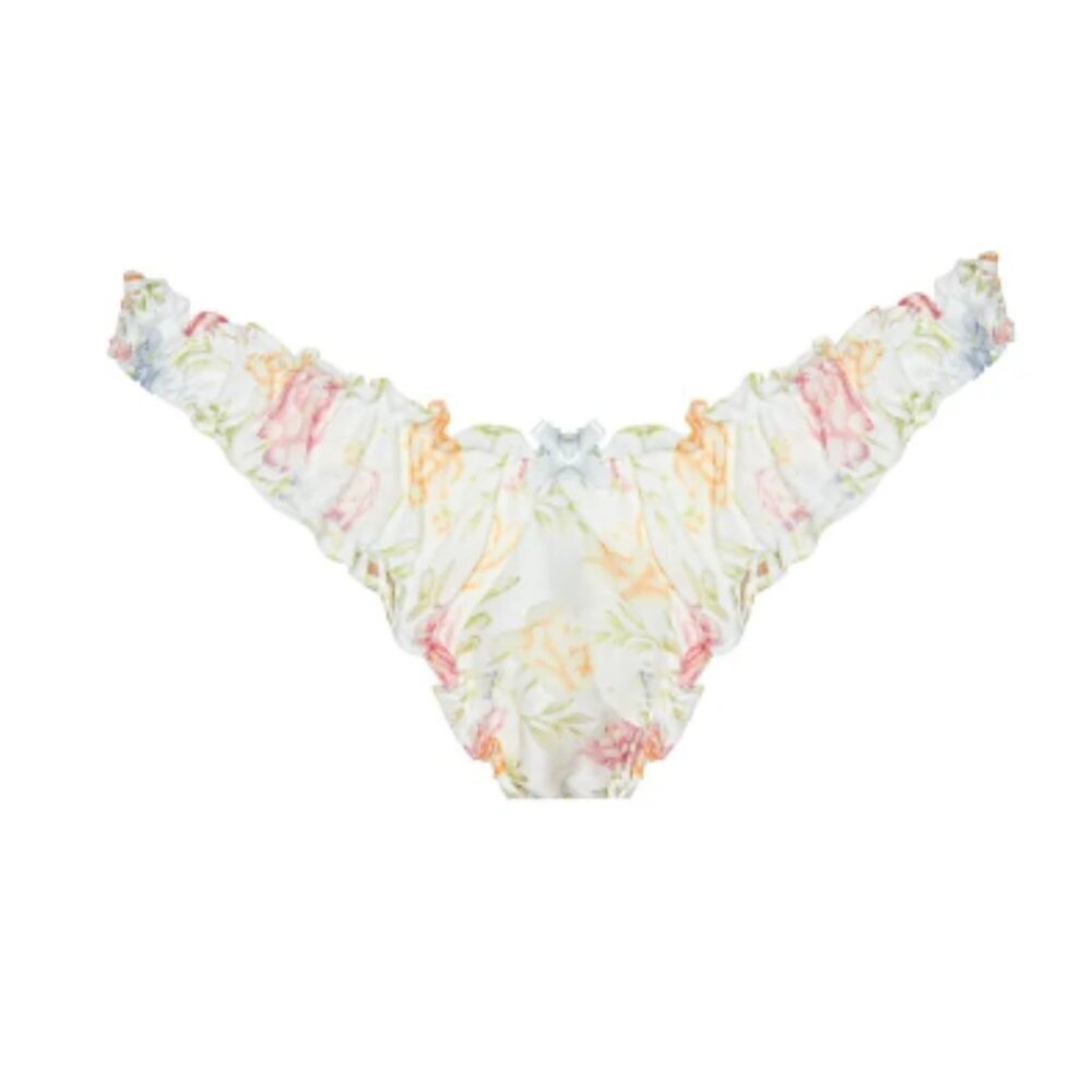 New! For For Love And Lemons Rosie Cheeky Floral Ruffle Panty 1430